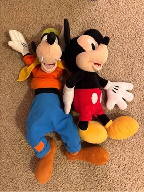 Disney Mickey Mouse and Goofy Stuffed Animals